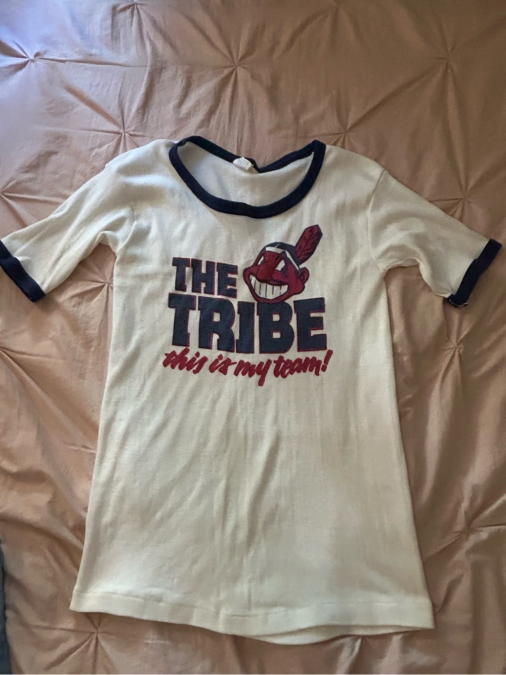 Vintage Cleveland Indians 70s/80s Tribe Ringer Tee
